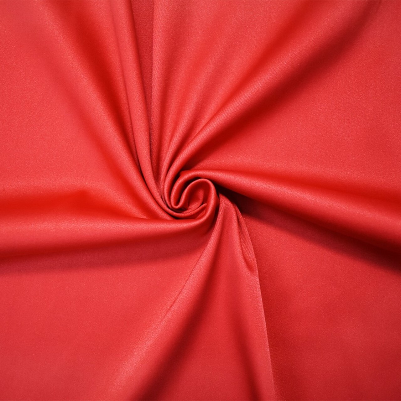Red Poly Stretch Spandex Lamour Solid Satin Woven Fabric By the Yard